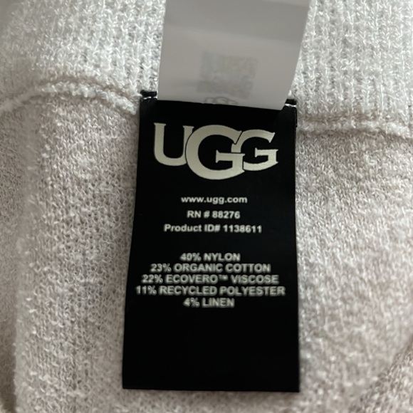 UGG Maliah Knit High Rise Shorts 1138611 Off-White Light Tan L NWT - Picture 7 of 8